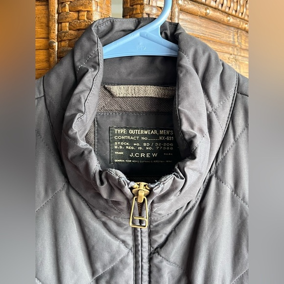 J Crew Vest Mens 1990 Medium  Full Zip Quilted Vest Primaloft Outerwear - Picture 3 of 4